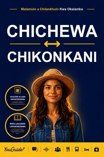 Portada del libro «The Language Guide for Travelers - Chichewa to Konkani», de YouGuide