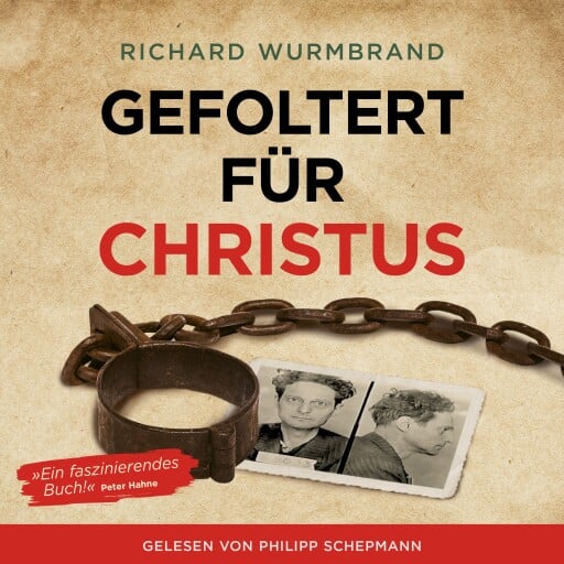 Portada del audiolibro «Gefoltert für Christus», de Richard Wurmbrand