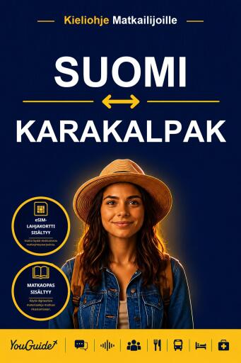 Portada del libro «The Language Guide for Travelers - Finnish to Karakalpak», de YouGuide