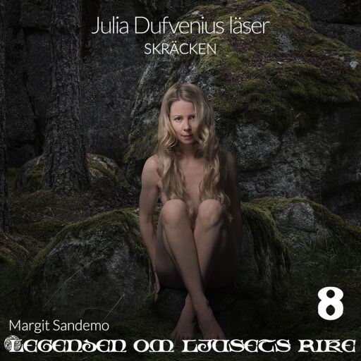 Portada del audiolibro «Skräcken», de Margit Sandemo