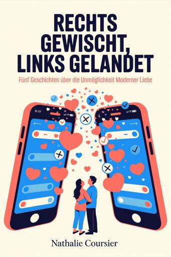 Portada del libro «Rechts gewischt, links gelandet», de Nathalie Coursier