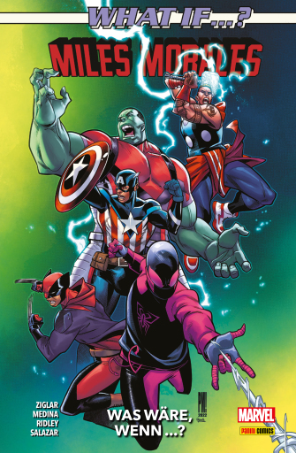 Portada del libro «WHAT IF...? WAS WÄRE, WENN ... MILES MORALES -», de Cody Ziglar