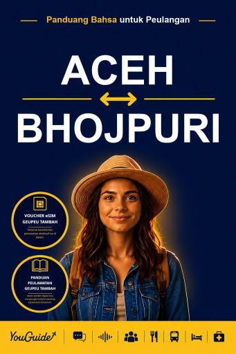 Portada del libro «The Language Guide for Travelers - Acehnese to Bhojpuri», de YouGuide