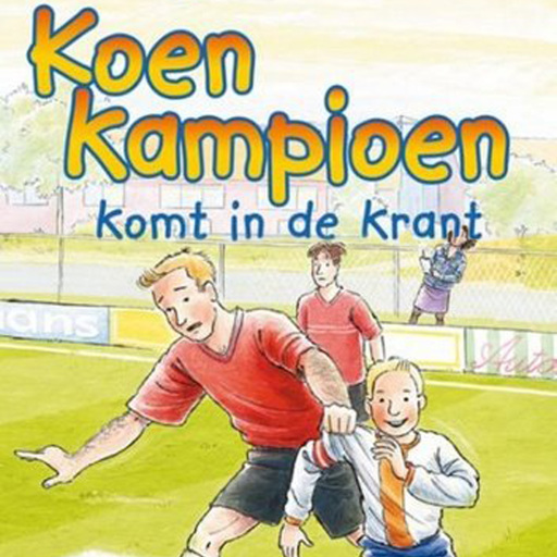 Portada del audiolibro «Koen Kampioen komt in de krant», de Fred Diks