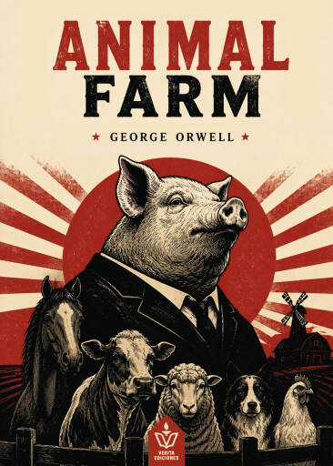 Portada del libro «Animal Farm», de George Orwell