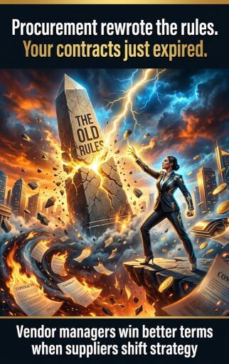 Portada del libro «Procurement rewrote the rules. Your contracts just expired.», de Isabelle Collins