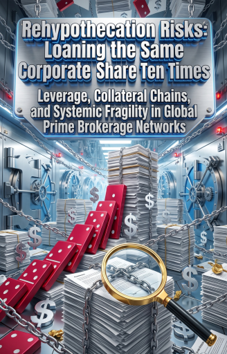 Portada del libro «Rehypothecation Risks: Loaning the Same Corporate Share Ten Times», de Evan Fuller Jr.