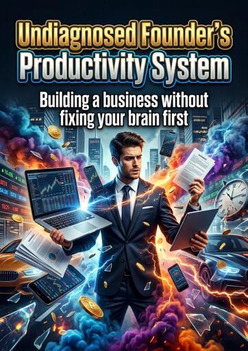Portada del libro «Undiagnosed Founder's Productivity System»