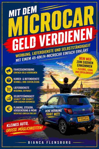 Portada del libro «Mit dem Microcar Geld verdienen», de Bianca Flensburg