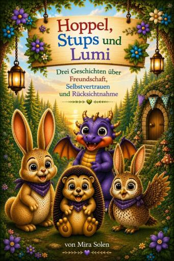 Hoppel, Stups und Lumi - Kinderbilderbuch über Freundschaft, Selbstvertrauen und Rücksichtnahme