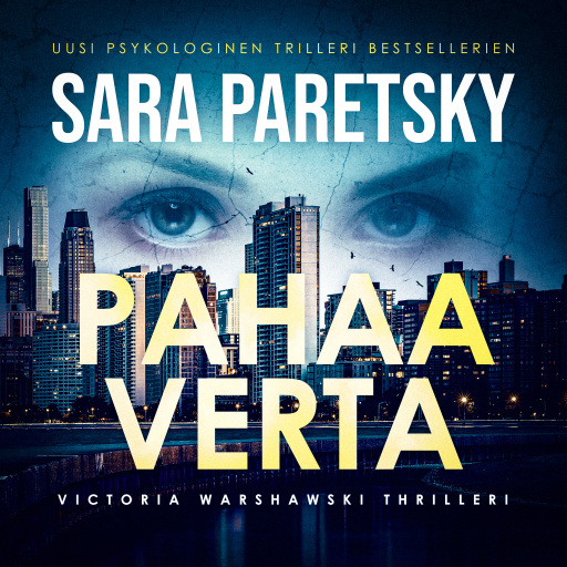 Portada del audiolibro «Pahaa verta», de Sara Paretsky