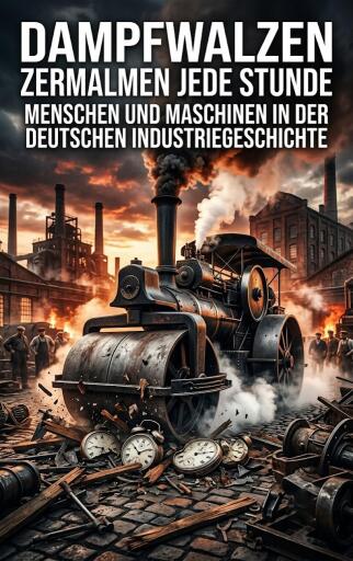 Portada del libro «Dampfwalzen zermalmen jede Stunde», de Kerstin Adler