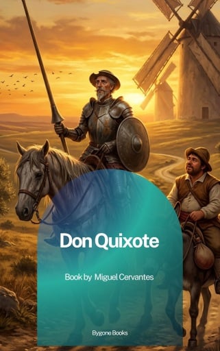 Portada del libro «Don Quixote», de Miguel Cervantes