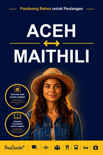 Portada del libro «The Language Guide for Travelers - Acehnese to Maithili», de YouGuide