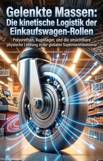 Portada del libro «Gelenkte Massen: Die kinetische Logistik der Einkaufswagen-Rollen», de Florian Bergmann