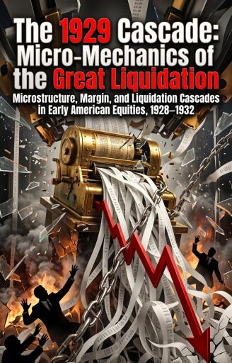 Portada del libro «The 1929 Cascade: Micro-Mechanics of the Great Liquidation», de Lawrence Maddox