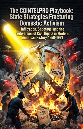 Portada del libro «The COINTELPRO Playbook: State Strategies Fracturing Domestic Activism», de Virginia Alvarado