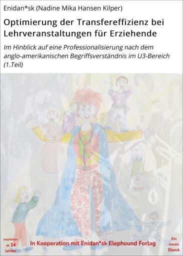 Portada del libro «Optimierung der Transfereffizienz bei Lehrveranstaltungen für Erziehende», de Enidan*sk (Nadine Mika Hansen Kilper)