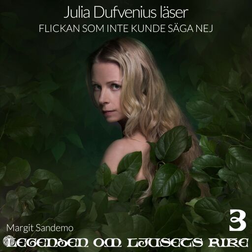 Portada del audiolibro «Flickan som inte kunde säga nej», de Margit Sandemo