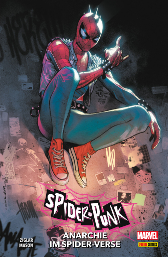 Portada del libro «SPIDER-PUNK, ANARCHIE IM SPIDER-VERSE», de Cody Ziglar