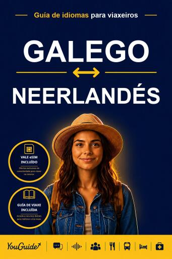 Portada del libro «The Language Guide for Travelers - Galician to Dutch», de YouGuide