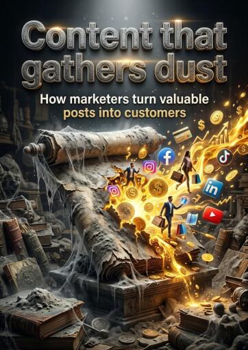 Portada del libro «Content that gathers dust», de Callum West