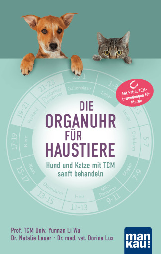 Portada del libro «Die Organuhr für Haustiere», de Prof. TCM (Univ. Yunnan) Li Wu, Dr. Natalie Lauer