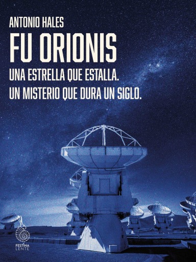 Portada del libro «FU Orionis», de Antonio Hales
