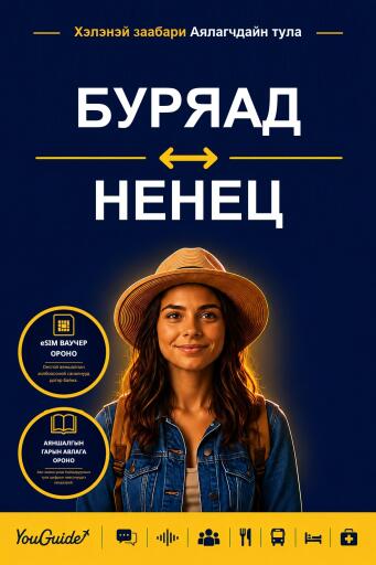 Portada del libro «The Language Guide for Travelers - Buryat to Nenets», de YouGuide