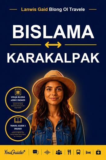 Portada del libro «The Language Guide for Travelers - Bislama to Karakalpak», de YouGuide