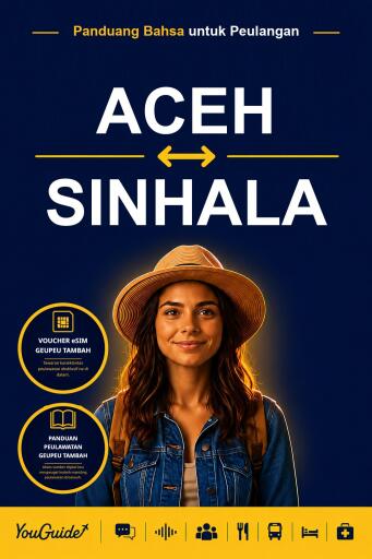 Portada del libro «The Language Guide for Travelers - Acehnese to Sinhala», de YouGuide