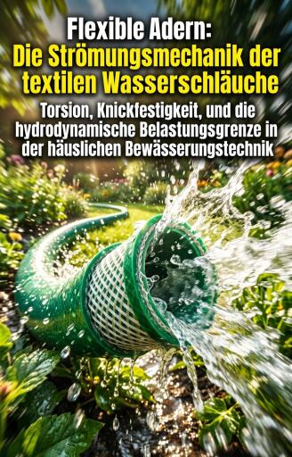 Portada del libro «Flexible Adern: Die Strömungsmechanik der textilen Wasserschläuche», de Pavel Förster
