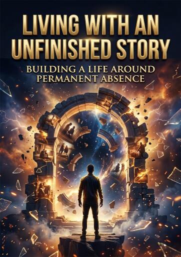 Portada del libro «Living with an unfinished story», de Juniper Sloane