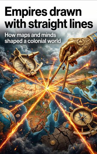 Portada del libro «Empires drawn with straight lines», de Felix Clarke