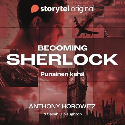 Portada del audiolibro «Punainen kehä (Becoming Sherlock 1)», de Anthony Horowitz