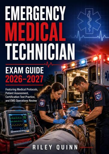Portada del libro «Emergency Medical Technician Exam Guide 2026–2027», de RILEY QUINN