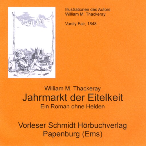 Portada del audiolibro «Jahrmarkt der Eitelkeit», de William Makepeace Thackeray