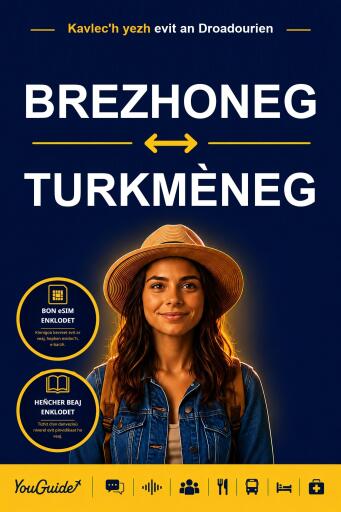 Portada del libro «The Language Guide for Travelers - Breton to Turkmen», de YouGuide