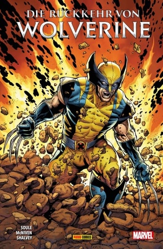 Portada del libro «Die Rückkehr von Wolverine», de Charles Soule