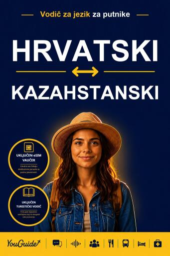 Portada del libro «The Language Guide for Travelers - Croatian to Kazakh», de YouGuide