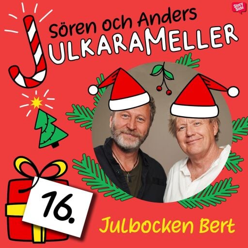 Portada del audiolibro «Julbocken Bert», de Sören Olsson, Anders Jacobsson