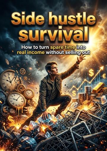 Portada del libro «Side hustle survival», de Malcolm Pierce