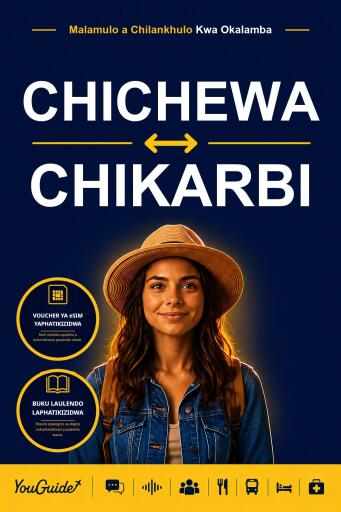 Portada del libro «The Language Guide for Travelers - Chichewa to Karbi», de YouGuide