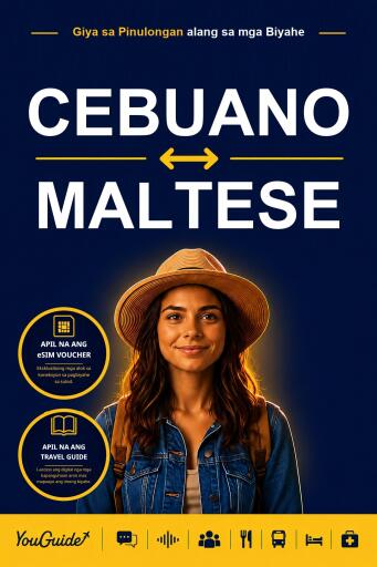 Portada del libro «The Language Guide for Travelers - Cebuano to Maltese», de YouGuide