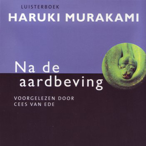 Portada del audiolibro «Na de aardbeving», de Haruki Murakami