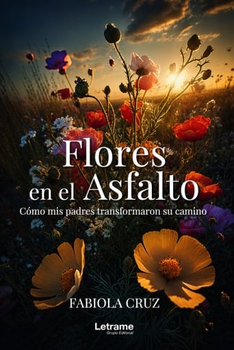 Portada del libro «Flores en el asfalto», de Fabiola Cruz