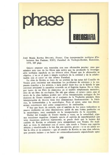 Trento. Una interpretación teológica (Pere Tena)