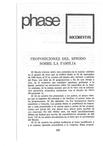 Portada del libro «Proposiciones del Sínodo sobre la familia»