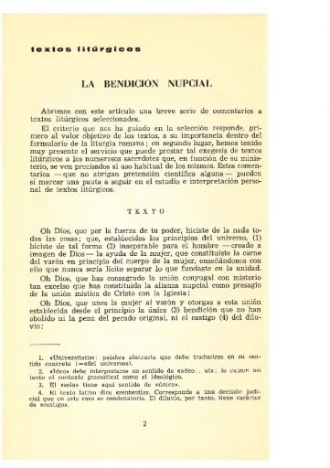 La bendición nupcial