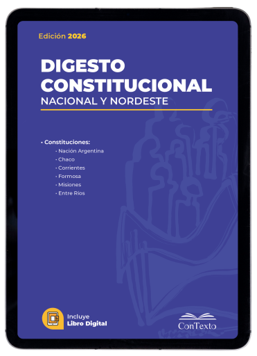 Portada del libro «Digesto Constitucional del Nordeste»